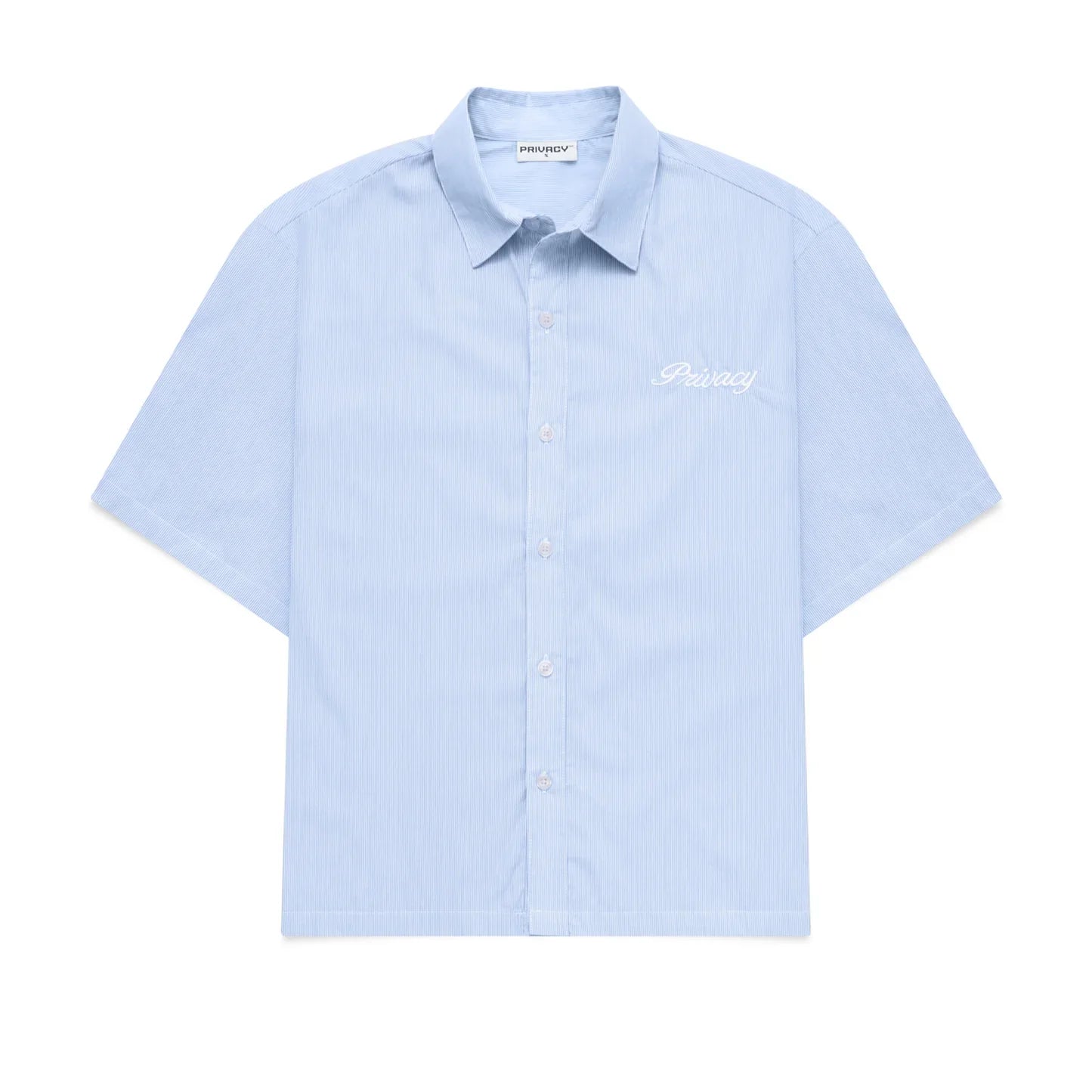 TakeReva Boxy Script Shirt Sky Blue