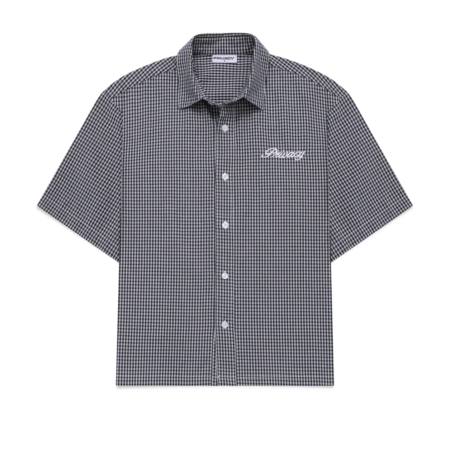 TakeReva Boxy Script Shirt Navy